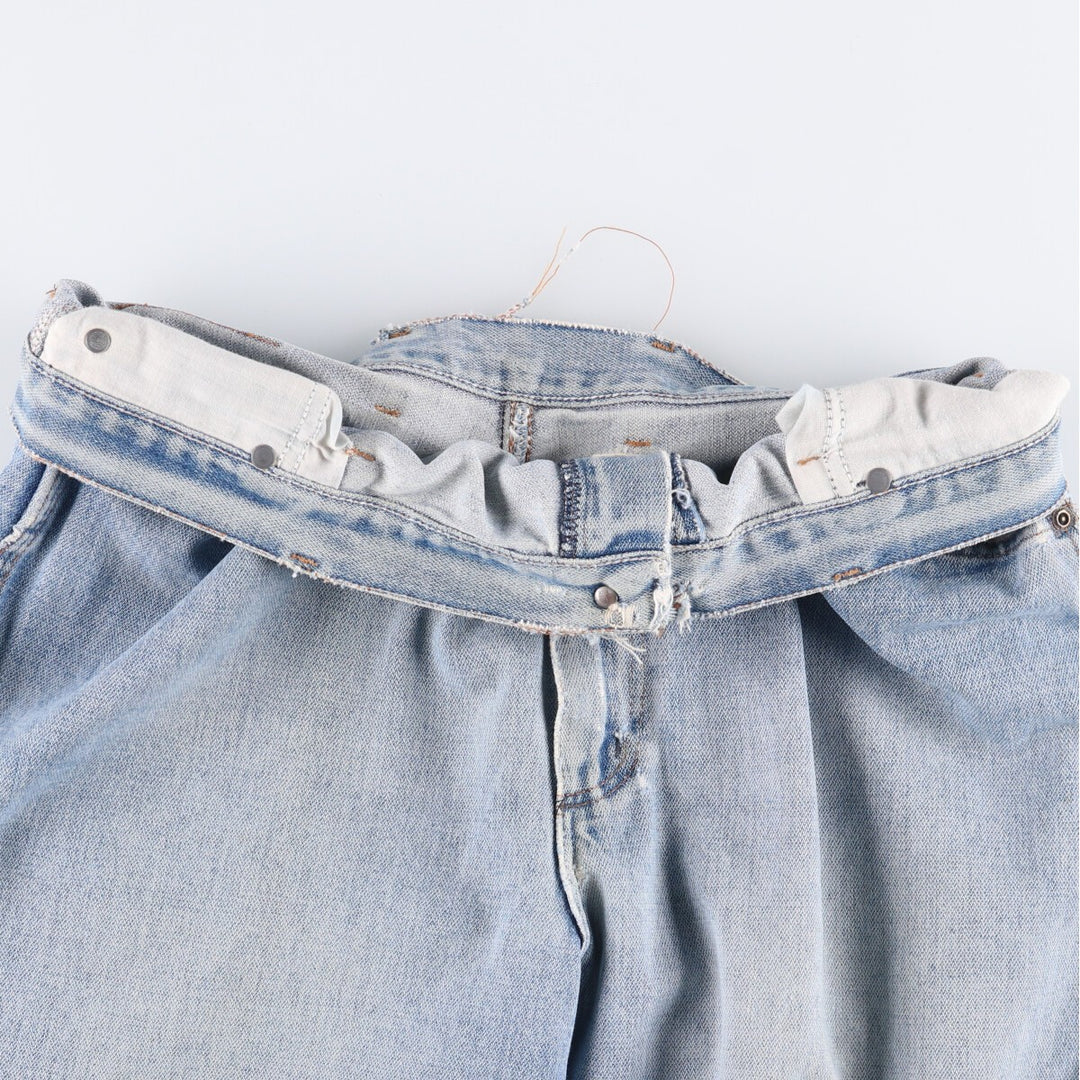 80s-90'S Wrangler Tapered Denim Pants Made in USA Women's XXL (w34) Vintage unclear blue type Vintage Second Hand