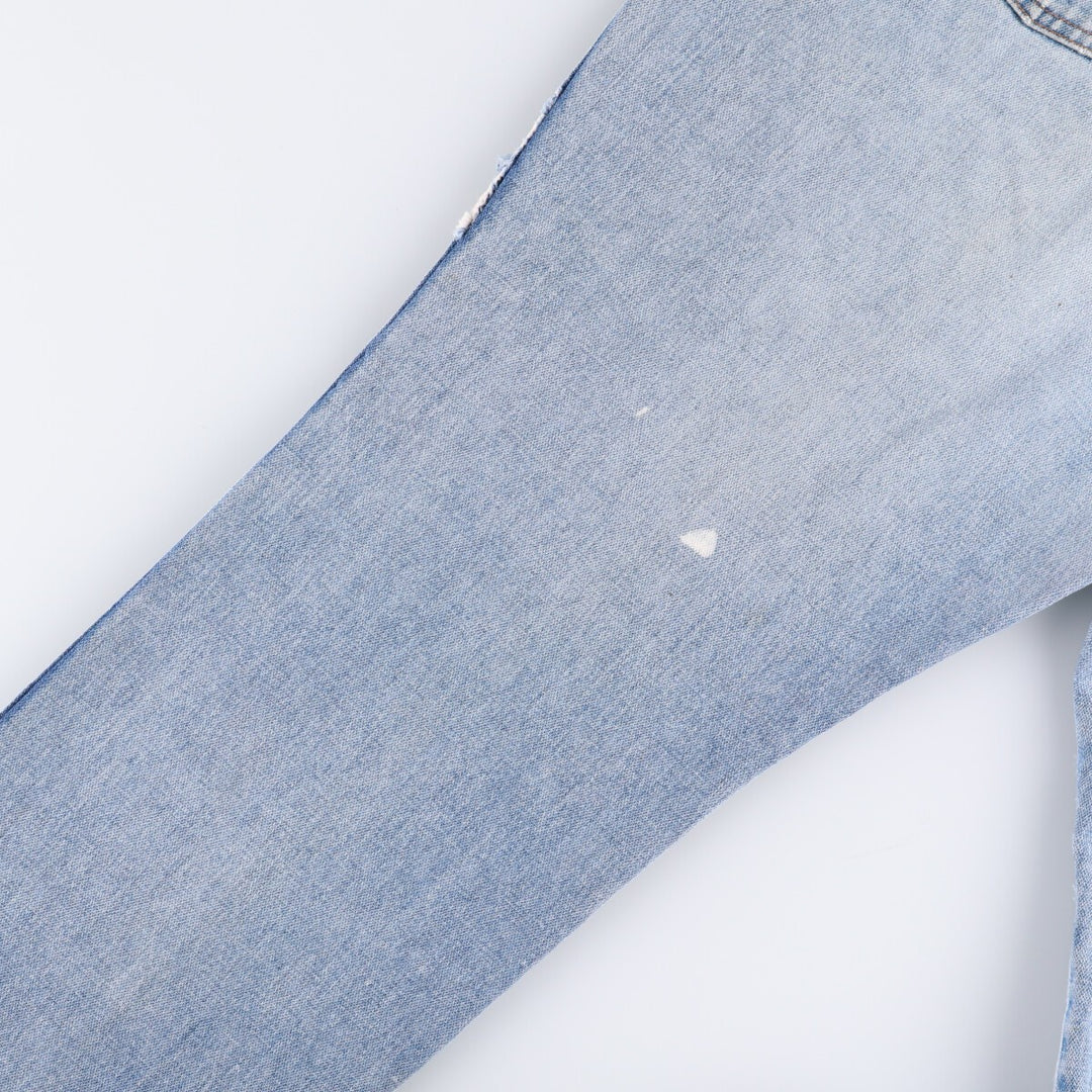 80s-90'S Wrangler Tapered Denim Pants Made in USA Women's XXL (w34) Vintage unclear blue type Vintage Second Hand