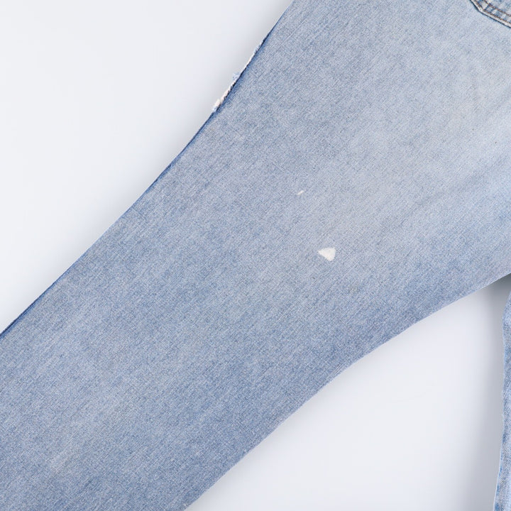 80s-90'S Wrangler Tapered Denim Pants Made in USA Women's XXL (w34) Vintage unclear blue type Vintage Second Hand