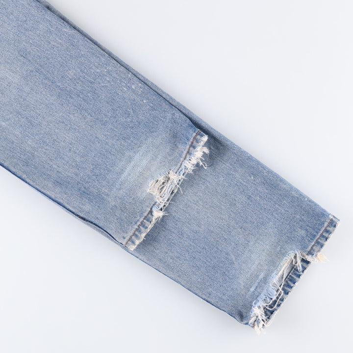 80s-90'S Wrangler Tapered Denim Pants Made in USA Women's XXL (w34) Vintage unclear blue type Vintage Second Hand