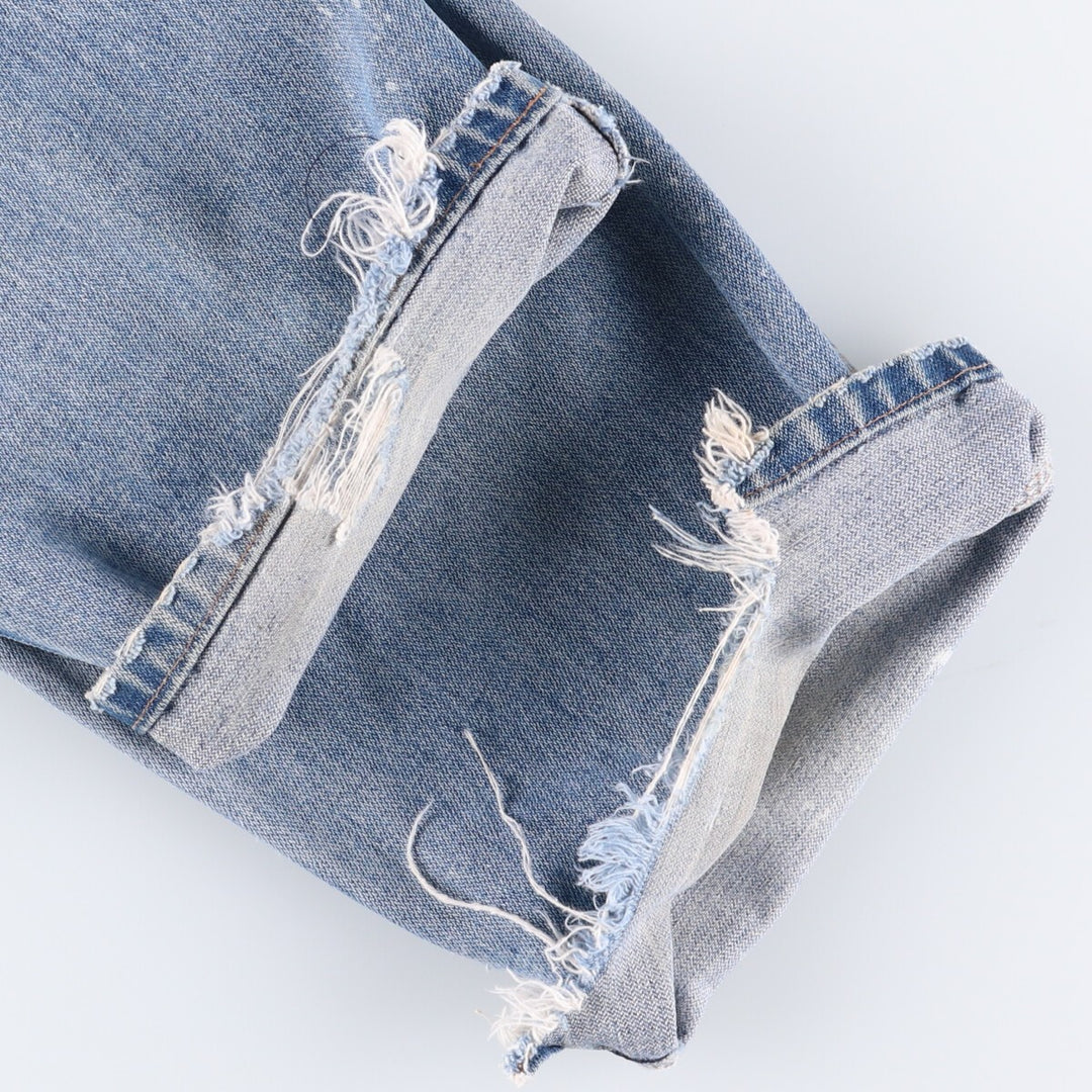 80s-90'S Wrangler Tapered Denim Pants Made in USA Women's XXL (w34) Vintage unclear blue type Vintage Second Hand