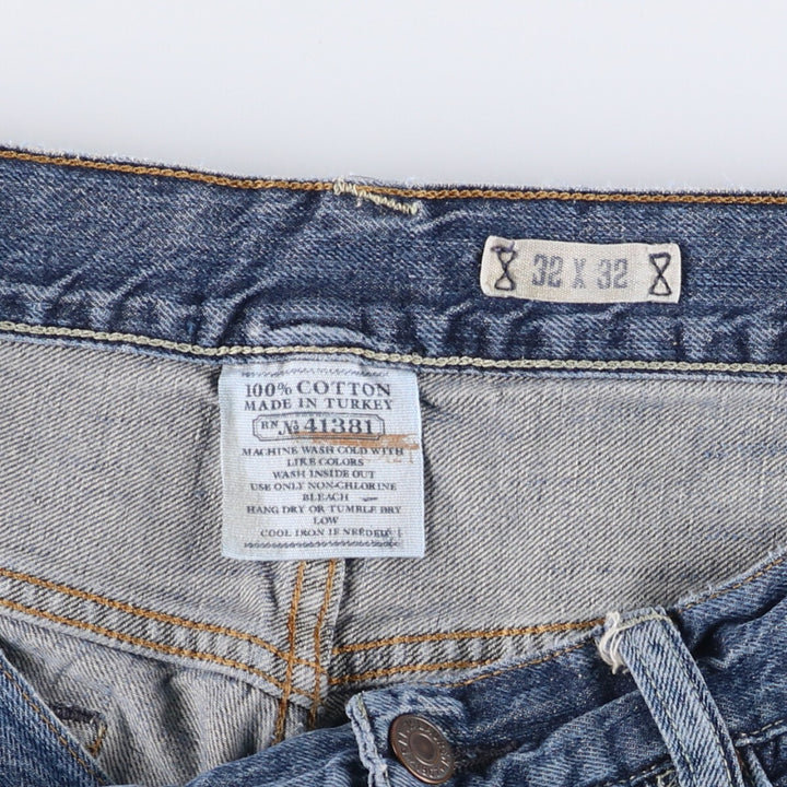 Ralph Lauren POLO RALPH LAUREN straight denim pants for men, W34 equivalent cotton blue type Vintage Second Hand