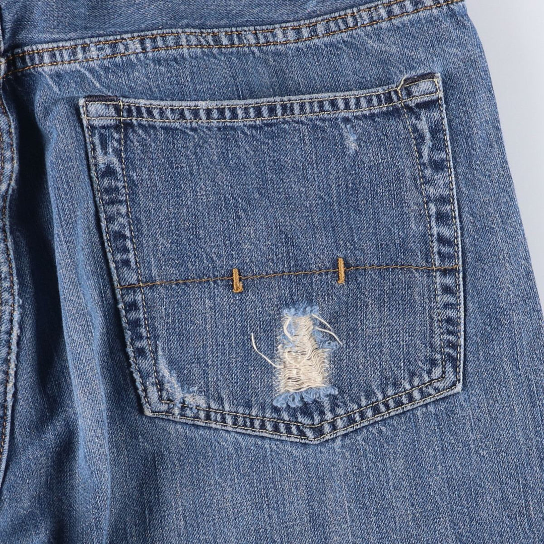 Ralph Lauren POLO RALPH LAUREN straight denim pants for men, W34 equivalent cotton blue type Vintage Second Hand