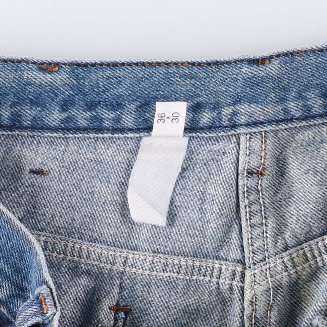 Dickies Straight Denim Pants for Men, W34 equivalent unclear blue type Vintage Second Hand