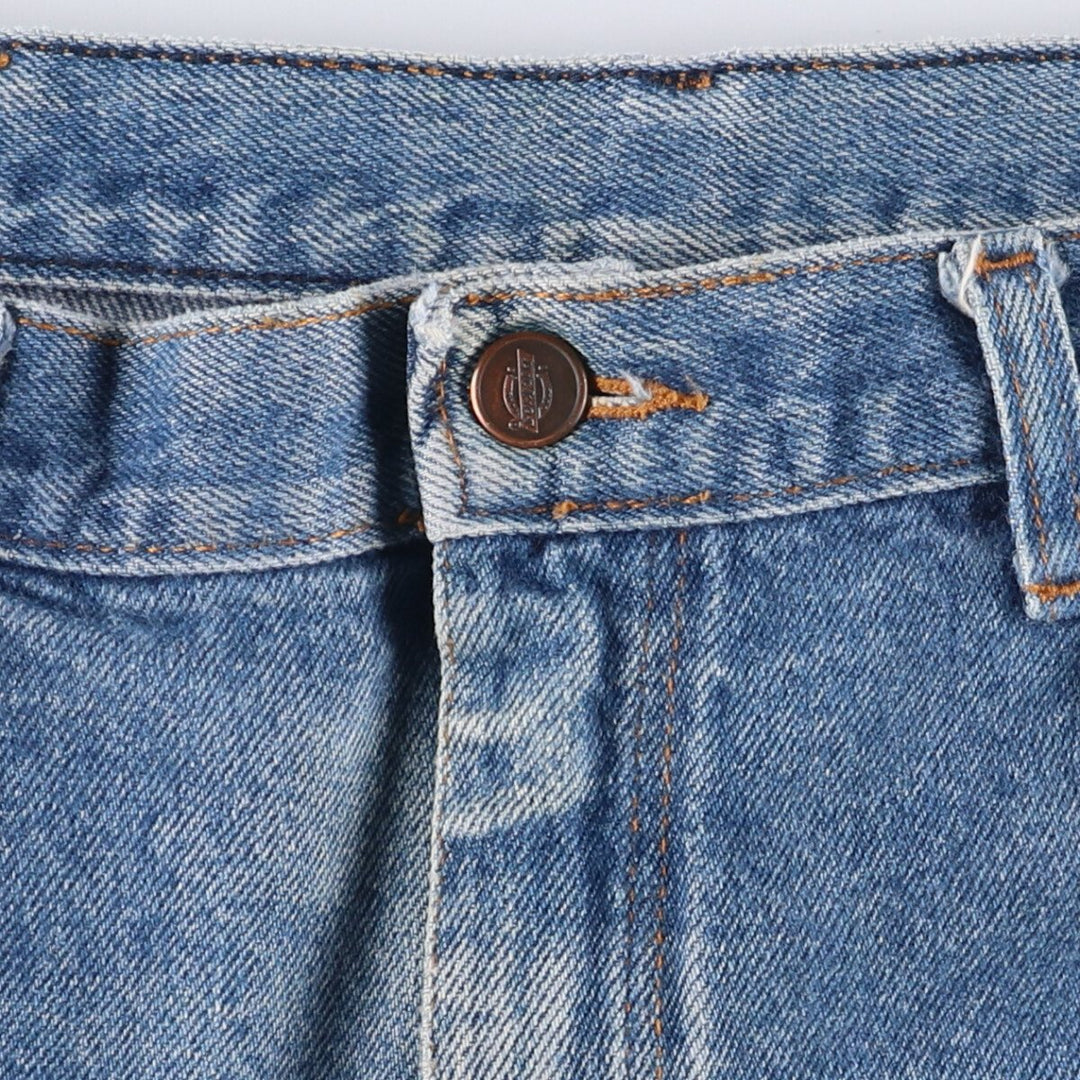 Dickies Straight Denim Pants for Men, W34 equivalent unclear blue type Vintage Second Hand