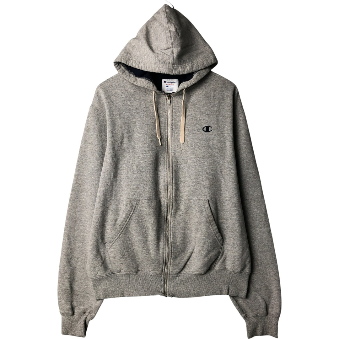 Champion Authentic Full Zip Sweatshirt, Men's Size L unclear gray type Vintage Second Hand