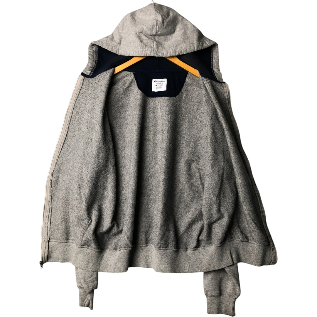 Champion Authentic Full Zip Sweatshirt, Men's Size L unclear gray type Vintage Second Hand