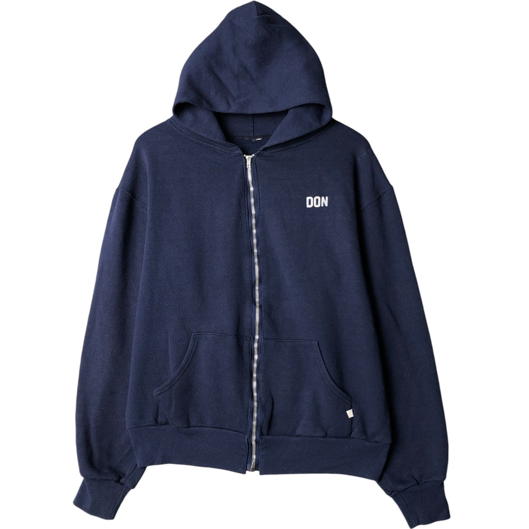 MAJESTIC Sweat Full Zip Hoodie Men's L size unclear navy blue type Vintage Second Hand