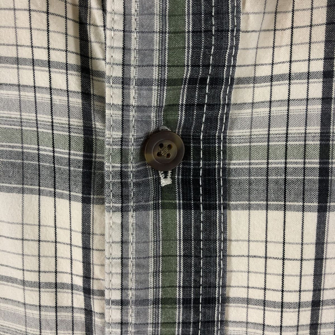 Carhartt Check Pattern Short Sleeve Work Shirt, Men's XL cotton ivory Vintage Second Hand