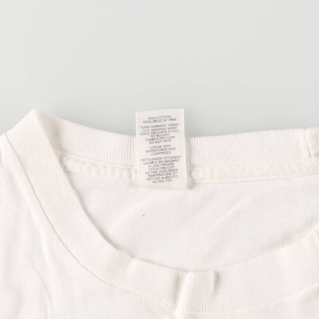 Vintage 90'S DANSKIN printed T-shirt, made in the USA, men's XL size cotton white type Vintage Second Hand