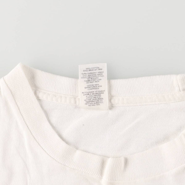 Vintage 90'S DANSKIN printed T-shirt, made in the USA, men's XL size cotton white type Vintage Second Hand