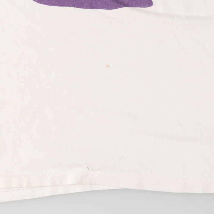 Vintage 90'S DANSKIN printed T-shirt, made in the USA, men's XL size cotton white type Vintage Second Hand
