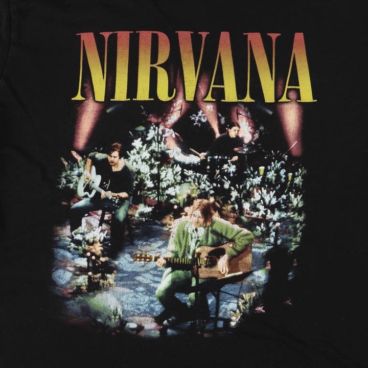 NIRVANA Nirvana Band T-shirt, Women's XL cotton black type Vintage Second Hand