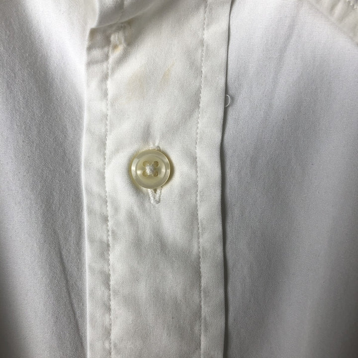Ralph Lauren POLO by Ralph Lauren long sleeve cotton shirt, men's XL size cotton white type Vintage Second Hand