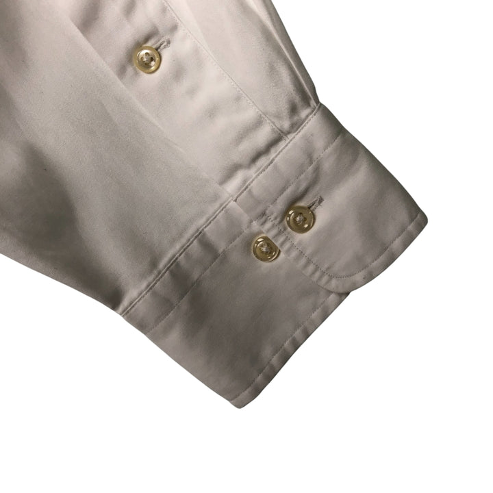 Ralph Lauren POLO by Ralph Lauren ANDREW long sleeve cotton shirt, men's size L cotton white type Vintage Second Hand