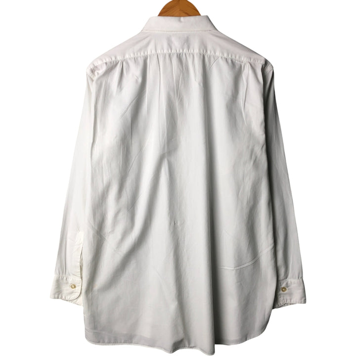 60s-70'S ARROW Long Sleeve Shirt Made in USA Men's XL Vintage unclear white type Vintage Second Hand