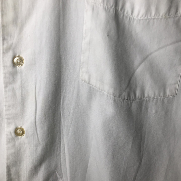 60s-70'S ARROW Long Sleeve Shirt Made in USA Men's XL Vintage unclear white type Vintage Second Hand