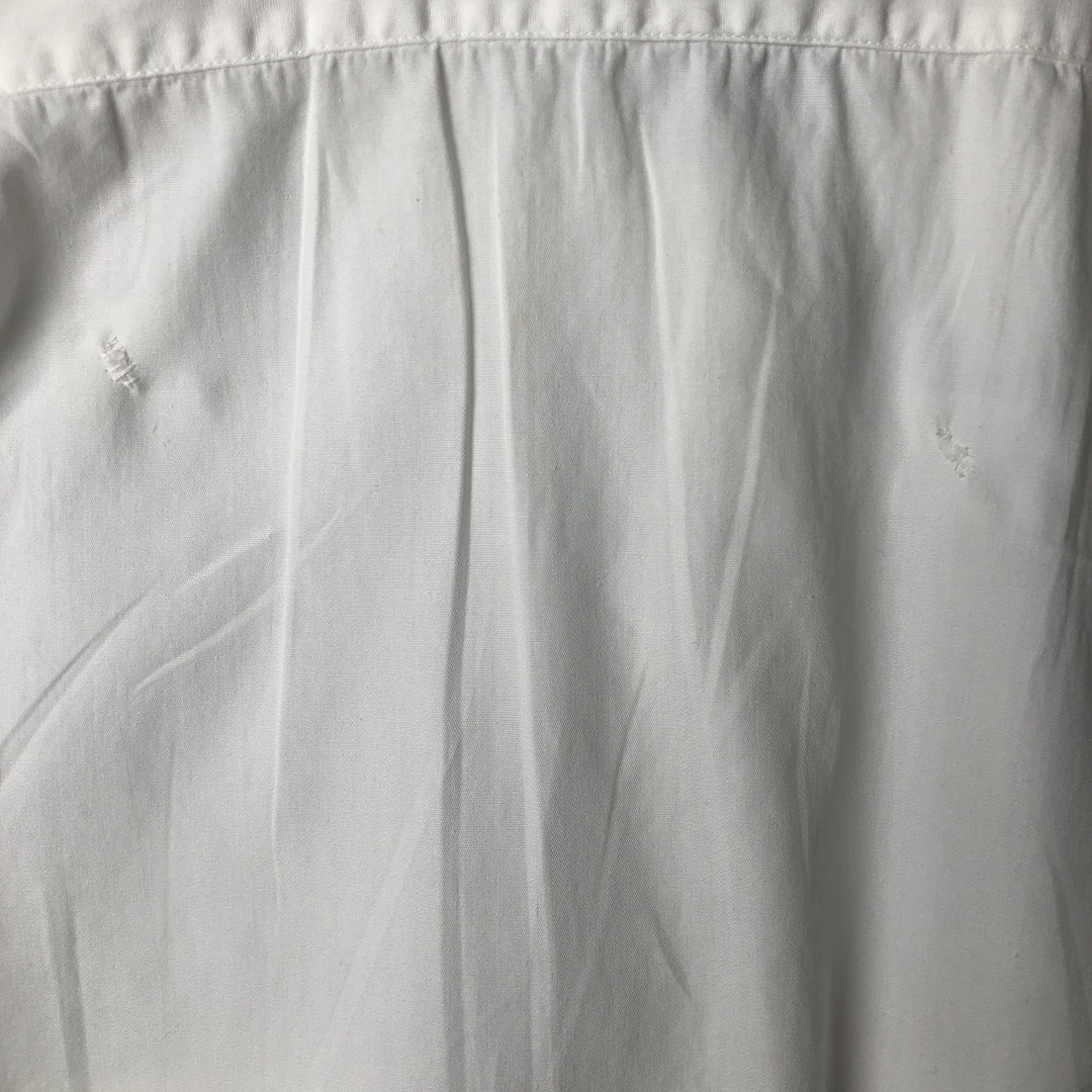 60s-70'S ARROW Long Sleeve Shirt Made in USA Men's XL Vintage unclear white type Vintage Second Hand