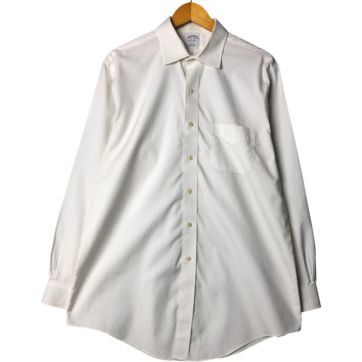 Brooks Brothers Est.1818 Long Sleeve Cotton Shirt, Men's Size L cotton white type Vintage Second Hand