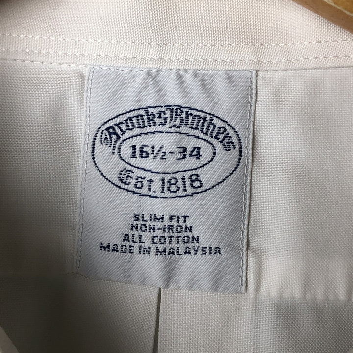 Brooks Brothers Est.1818 Long Sleeve Cotton Shirt, Men's Size L cotton white type Vintage Second Hand