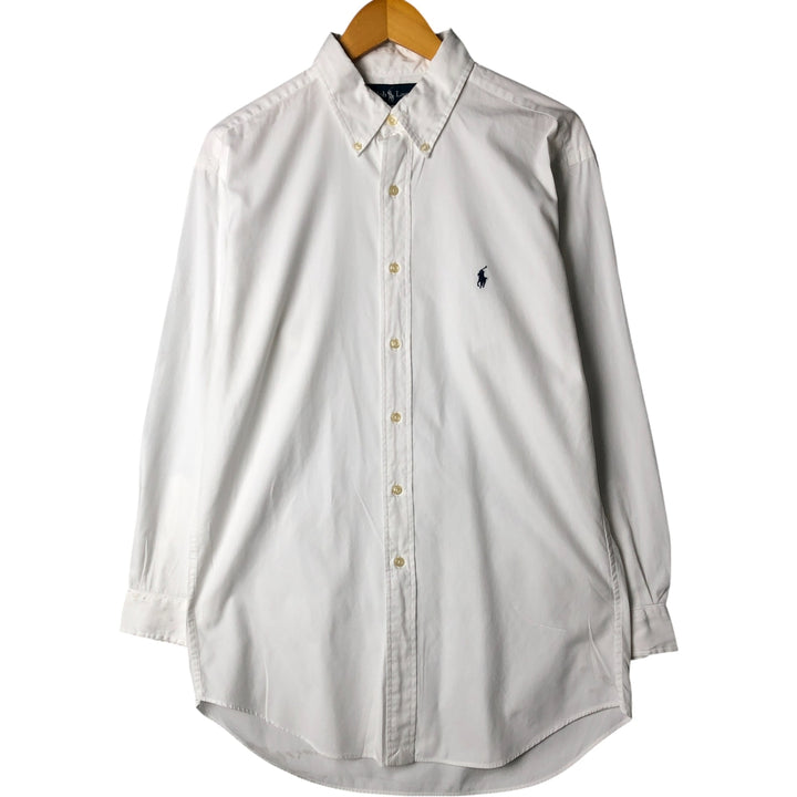 Ralph Lauren Classic Fit Long Sleeve Button Down Shirt, Men's Size L cotton white type Vintage Second Hand