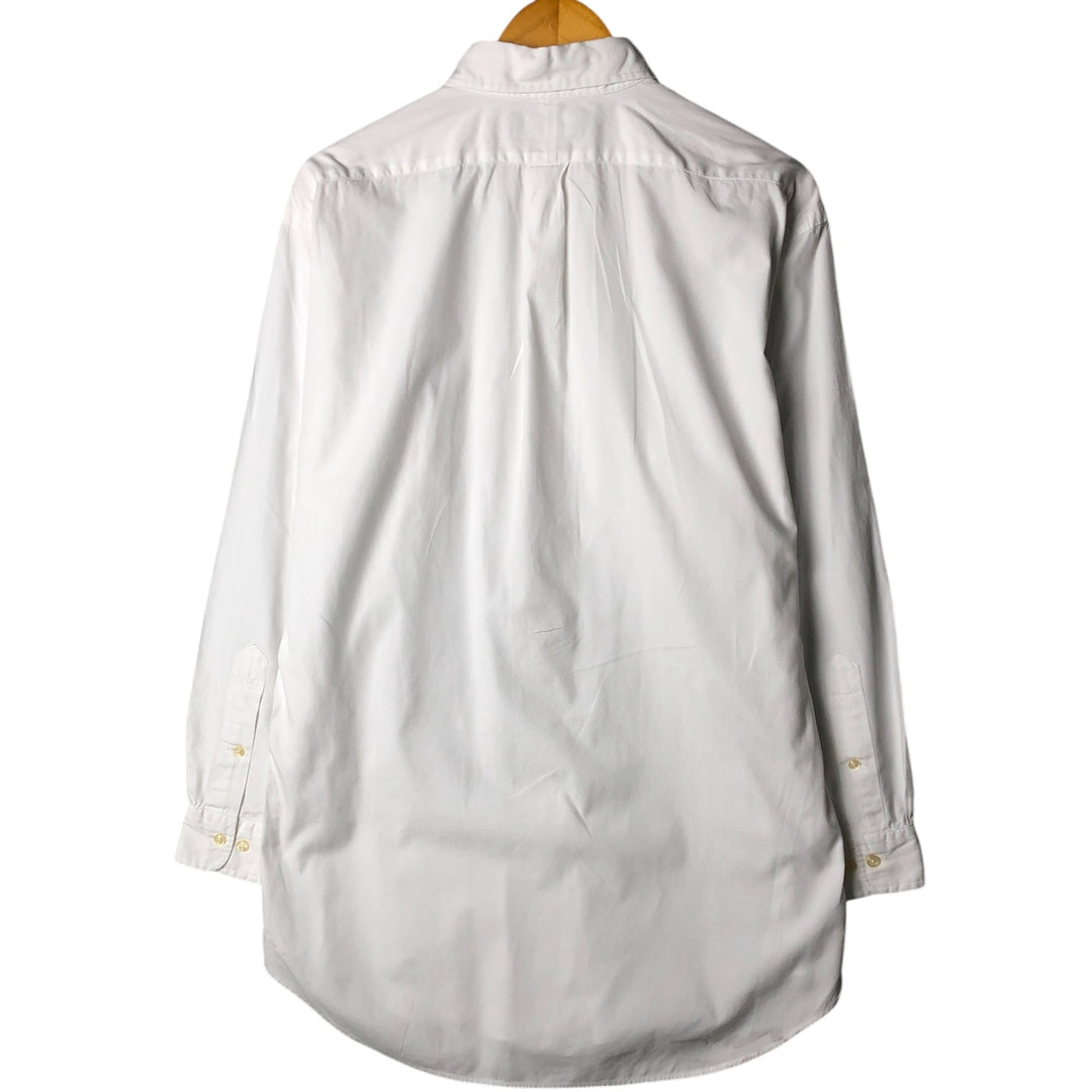Ralph Lauren Classic Fit Long Sleeve Button Down Shirt, Men's Size L cotton white type Vintage Second Hand