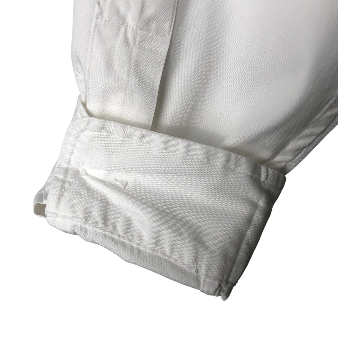 Ralph Lauren Classic Fit Long Sleeve Button Down Shirt, Men's Size L cotton white type Vintage Second Hand