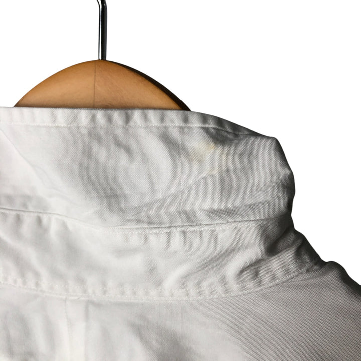 Ralph Lauren Classic Fit Long Sleeve Button Down Shirt, Men's Size L cotton white type Vintage Second Hand