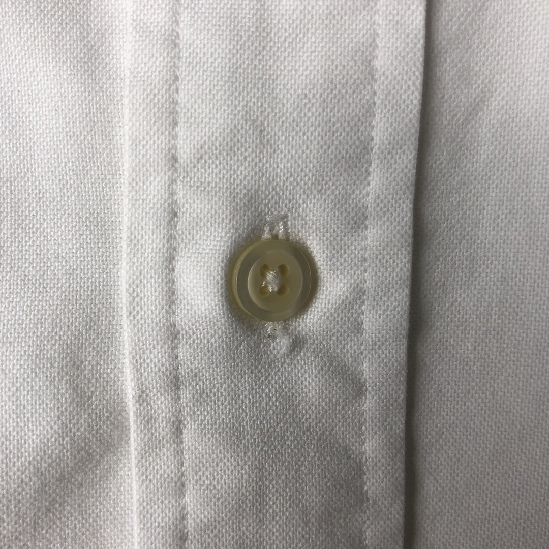Ralph Lauren YARMOUTH long sleeve button down shirt, men's size L cotton white type Vintage Second Hand
