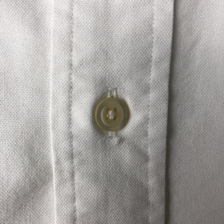Ralph Lauren YARMOUTH long sleeve button down shirt, men's size L cotton white type Vintage Second Hand