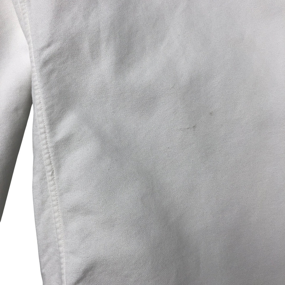 Ralph Lauren YARMOUTH long sleeve button down shirt, men's size L cotton white type Vintage Second Hand