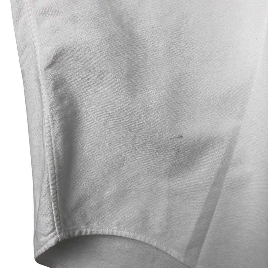 Ralph Lauren YARMOUTH long sleeve button down shirt, men's size L cotton white type Vintage Second Hand