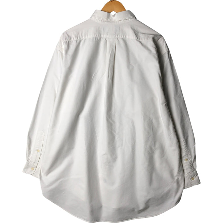 Ralph Lauren YARMOUTH long sleeve button down shirt, men's XL size cotton white type Vintage Second Hand