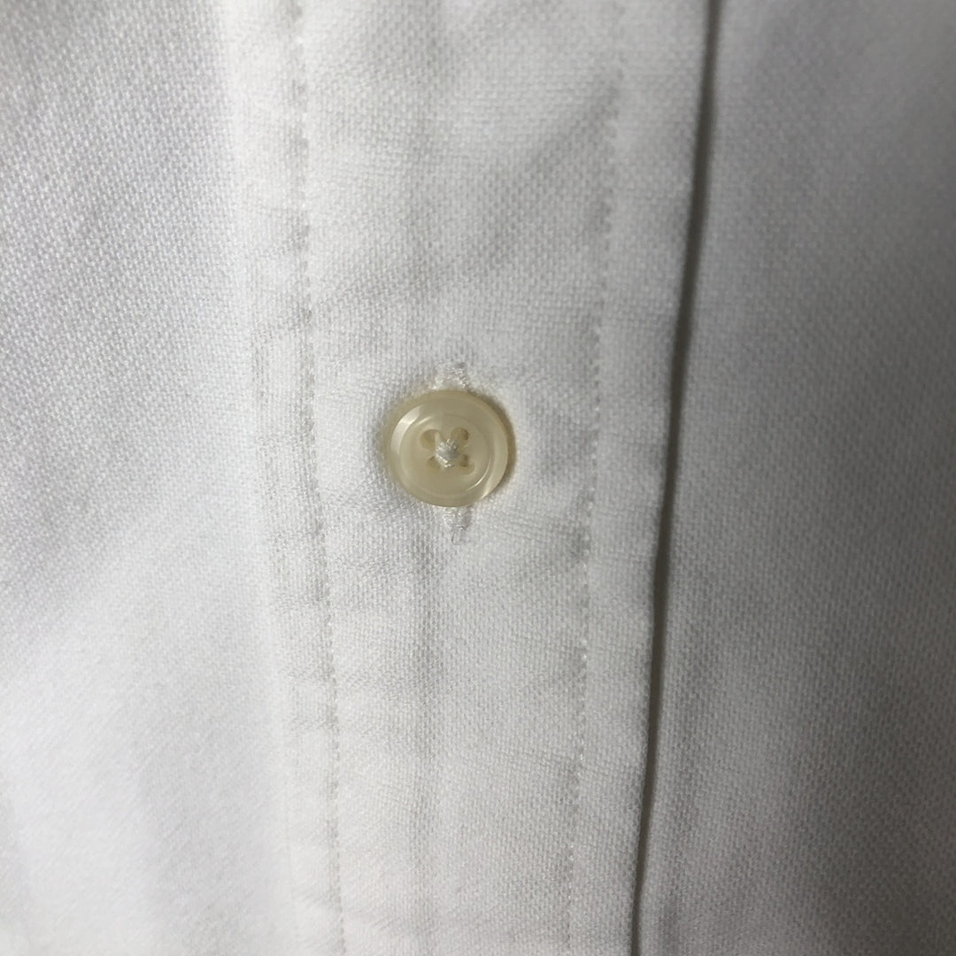 Ralph Lauren YARMOUTH long sleeve button down shirt, men's XL size cotton white type Vintage Second Hand