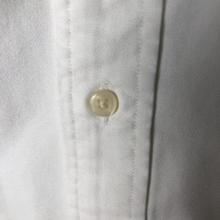 Ralph Lauren YARMOUTH long sleeve button down shirt, men's XL size cotton white type Vintage Second Hand