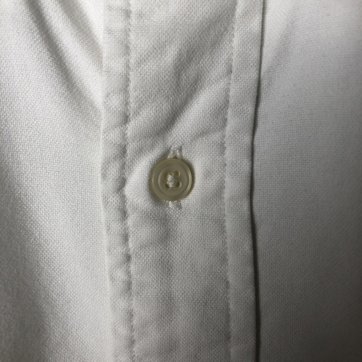 Ralph Lauren YARMOUTH long sleeve button down shirt, men's size L cotton white type Vintage Second Hand