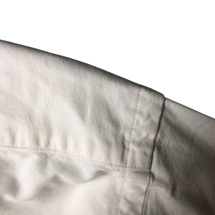 Ralph Lauren YARMOUTH long sleeve button down shirt, men's size L cotton white type Vintage Second Hand