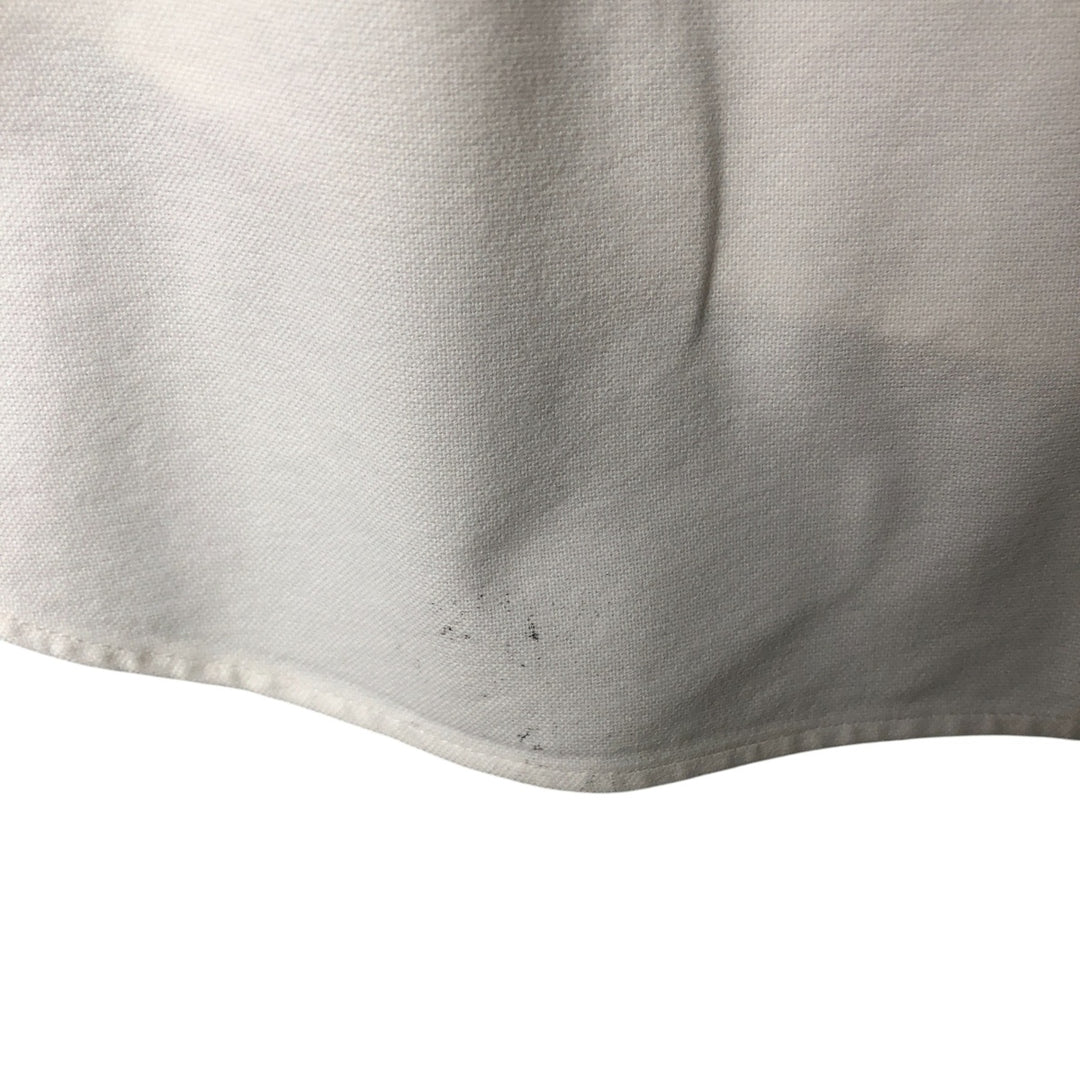 Ralph Lauren YARMOUTH long sleeve button down shirt, men's size L cotton white type Vintage Second Hand