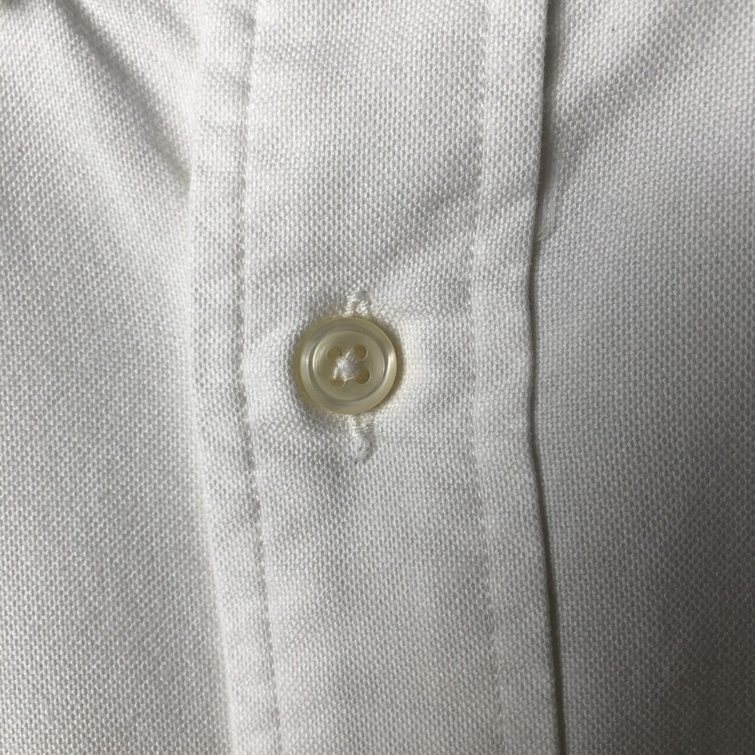 Ralph Lauren YARMOUTH long sleeve button down shirt, men's size L cotton white type Vintage Second Hand
