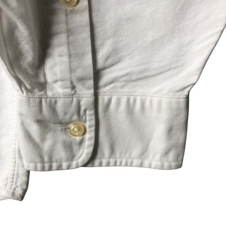 Ralph Lauren YARMOUTH long sleeve button down shirt, men's XL size cotton white type Vintage Second Hand