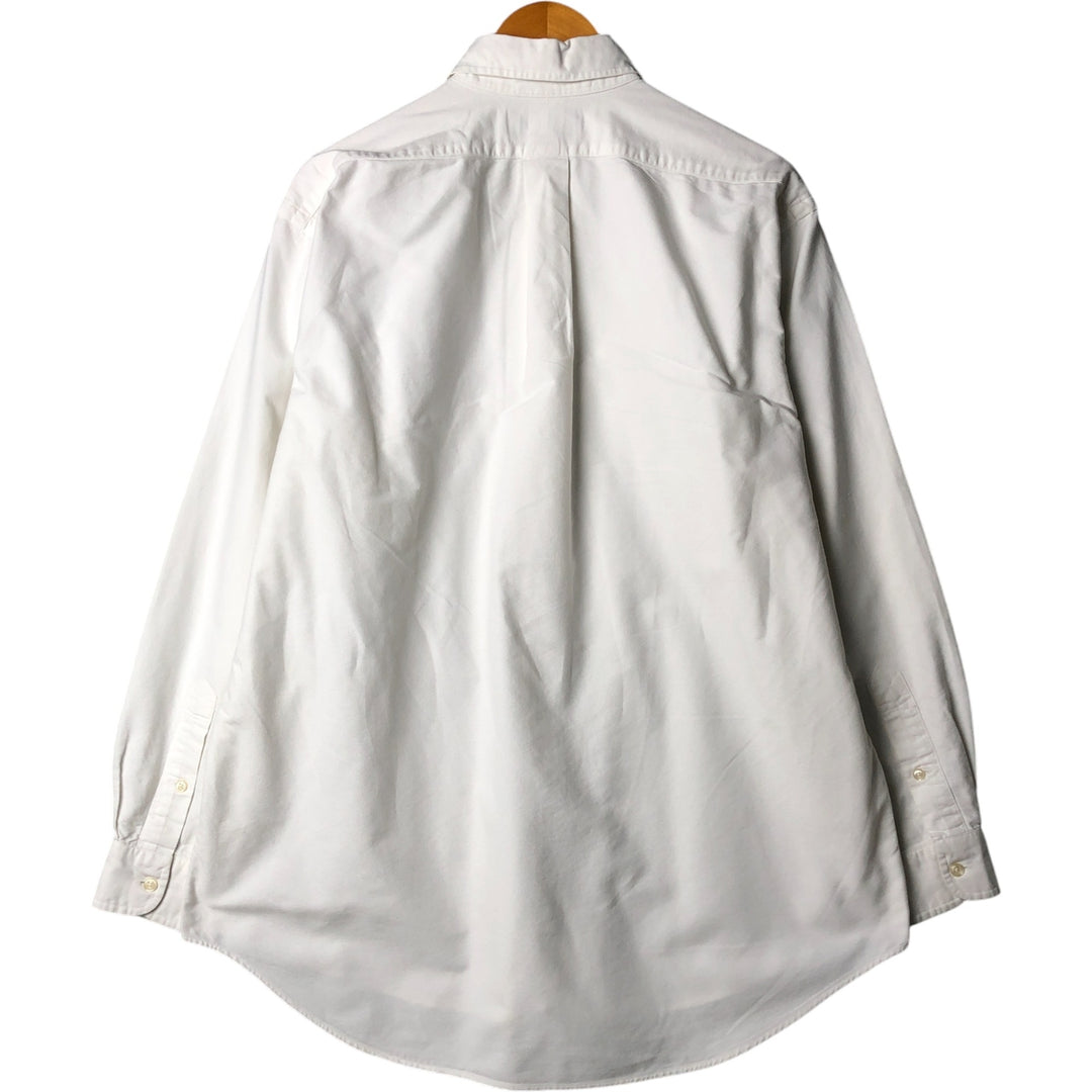 Ralph Lauren BLAKE long sleeve button down shirt, men's size M cotton white type Vintage Second Hand
