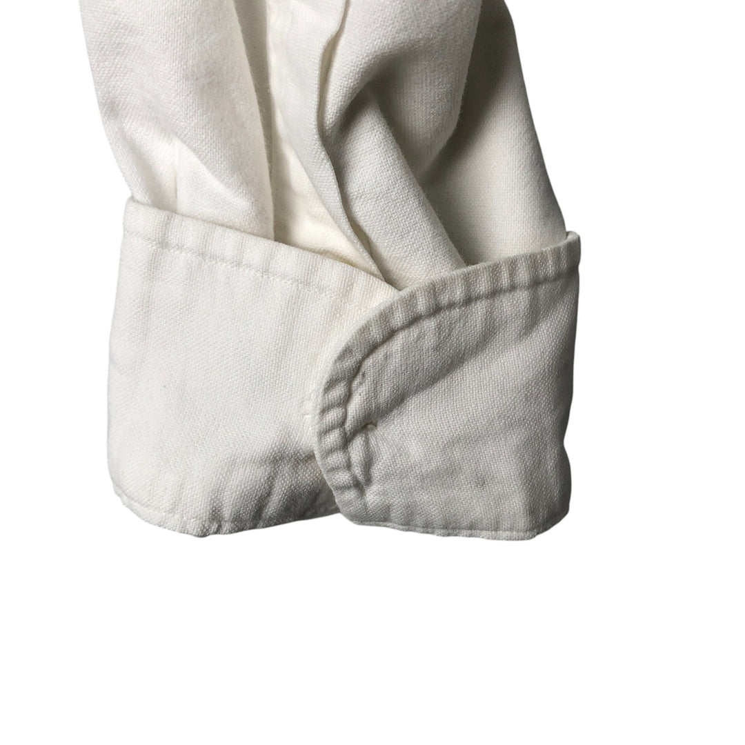 Ralph Lauren BLAKE long sleeve button down shirt, men's size M cotton white type Vintage Second Hand