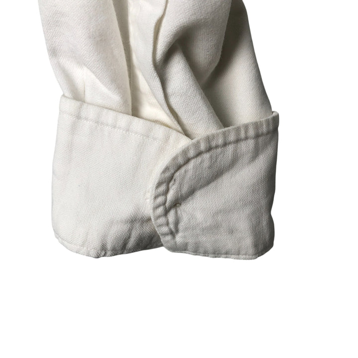 Ralph Lauren BLAKE long sleeve button down shirt, men's size M cotton white type Vintage Second Hand