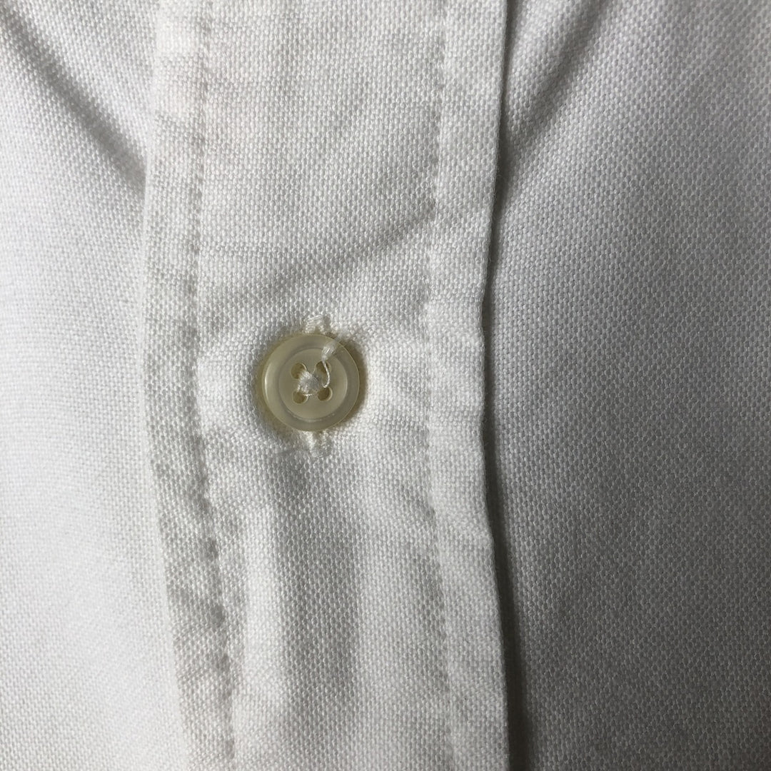 Ralph Lauren YARMOUTH long sleeve button down shirt, men's size M cotton white type Vintage Second Hand
