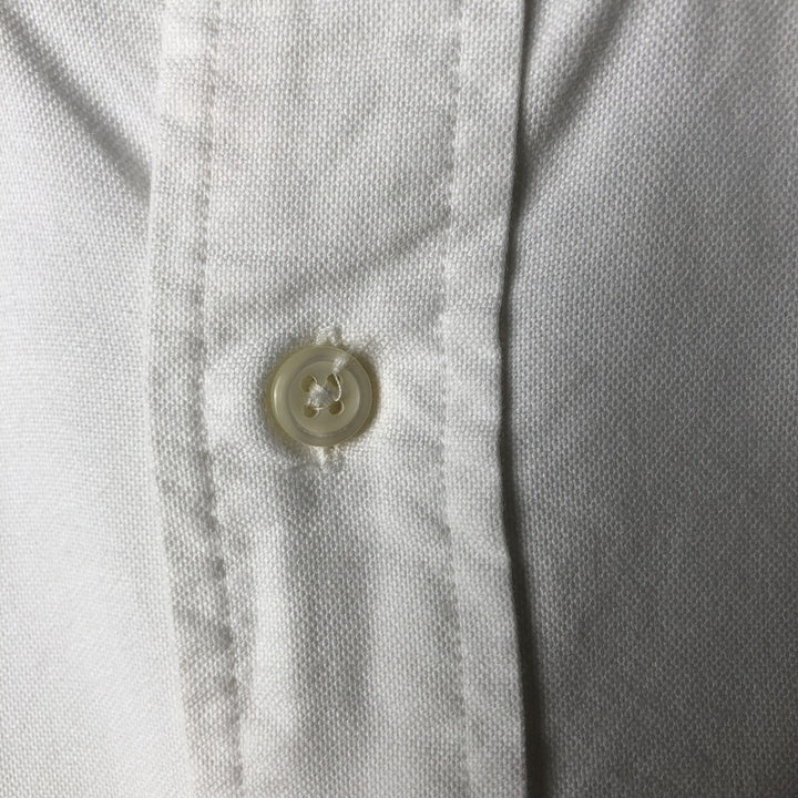 Ralph Lauren YARMOUTH long sleeve button down shirt, men's size M cotton white type Vintage Second Hand