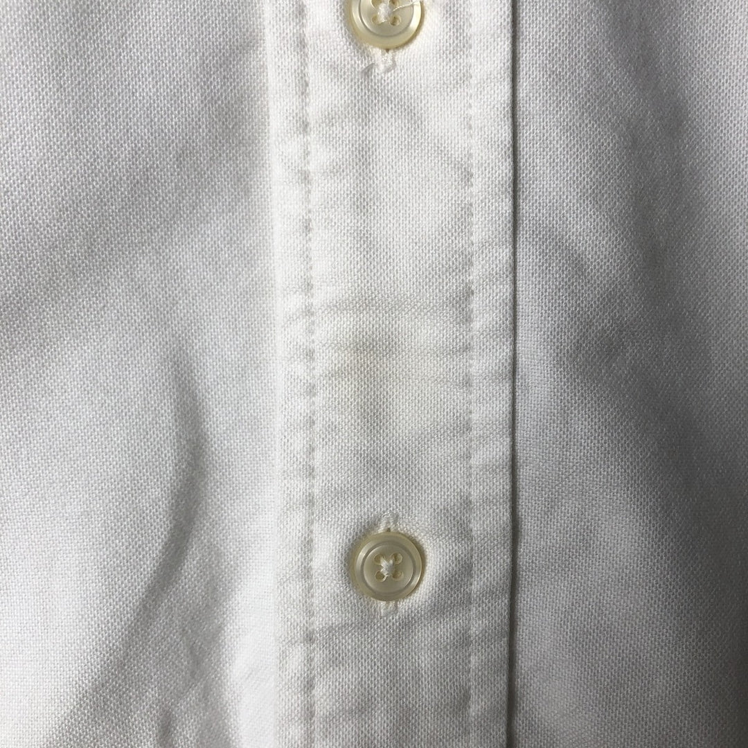 Ralph Lauren YARMOUTH long sleeve button down shirt, men's size M cotton white type Vintage Second Hand