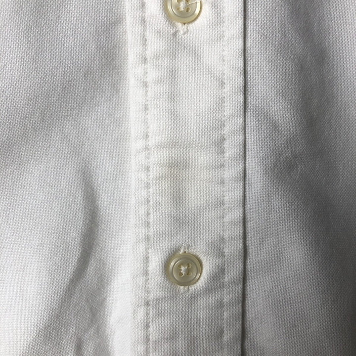 Ralph Lauren YARMOUTH long sleeve button down shirt, men's size M cotton white type Vintage Second Hand