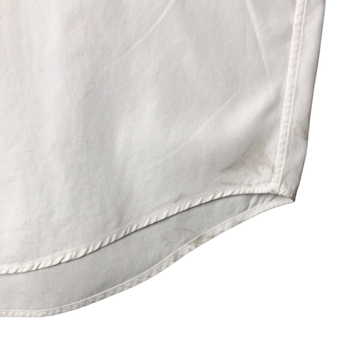 Ralph Lauren Classic Fit Long Sleeve Button Down Shirt, Men's Size L cotton white type Vintage Second Hand