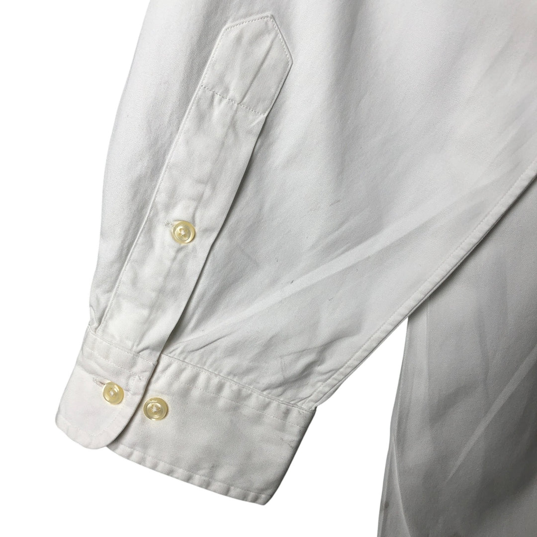 Ralph Lauren Classic Fit Long Sleeve Button Down Shirt, Men's Size L cotton white type Vintage Second Hand