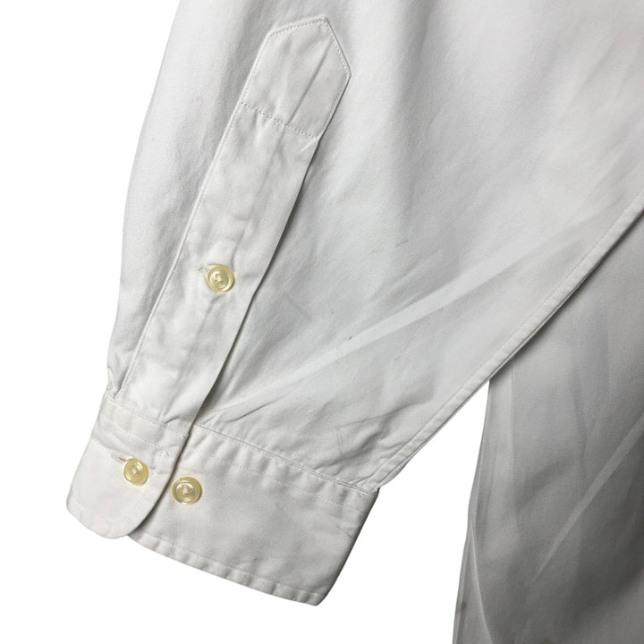 Ralph Lauren Classic Fit Long Sleeve Button Down Shirt, Men's Size L cotton white type Vintage Second Hand